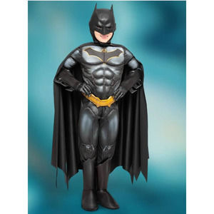 Rubies Deluxe Batman Kids Costume w/ Mask, Gloves, Foot Covers SMALL